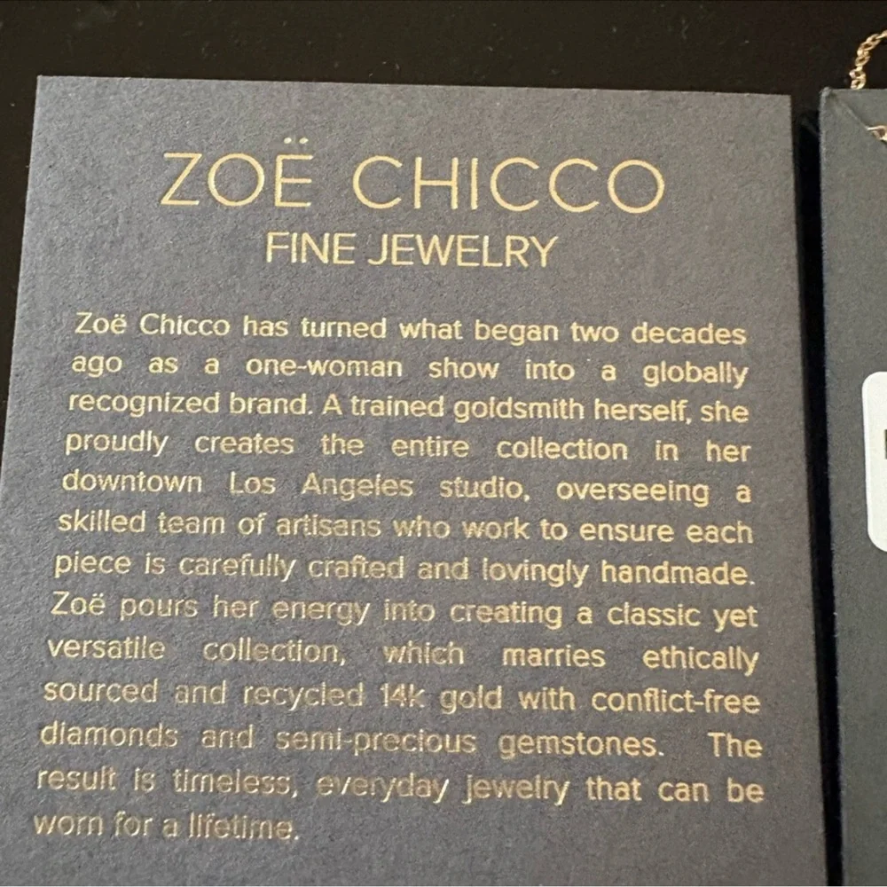 Zoe Chicco 14 K Gold with diamond Hamas Bracelet - Picture 5 of 5